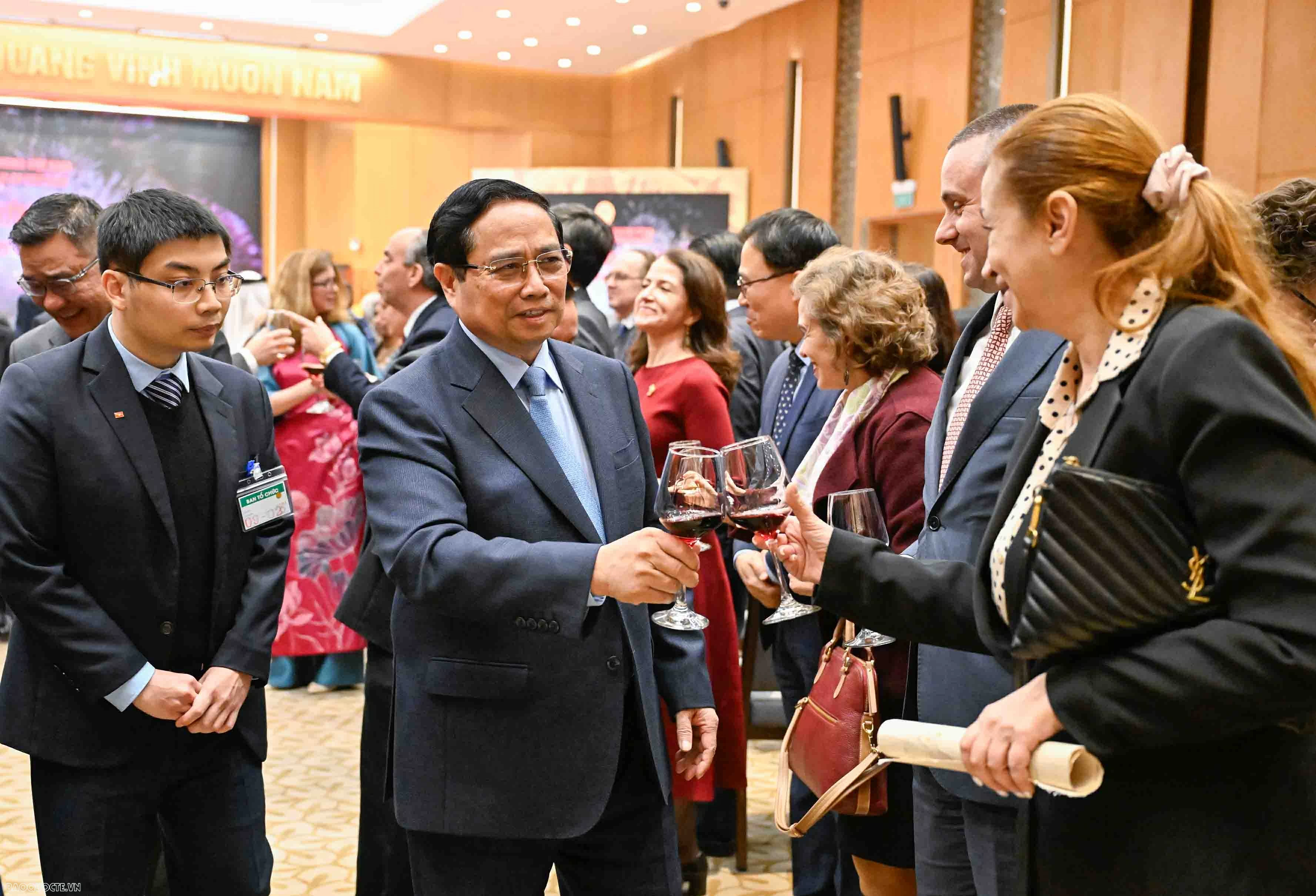 Prime Minister Pham Minh Chinh and spouse host Diplomatic Corps reception for the Lunar New Year of the Horse