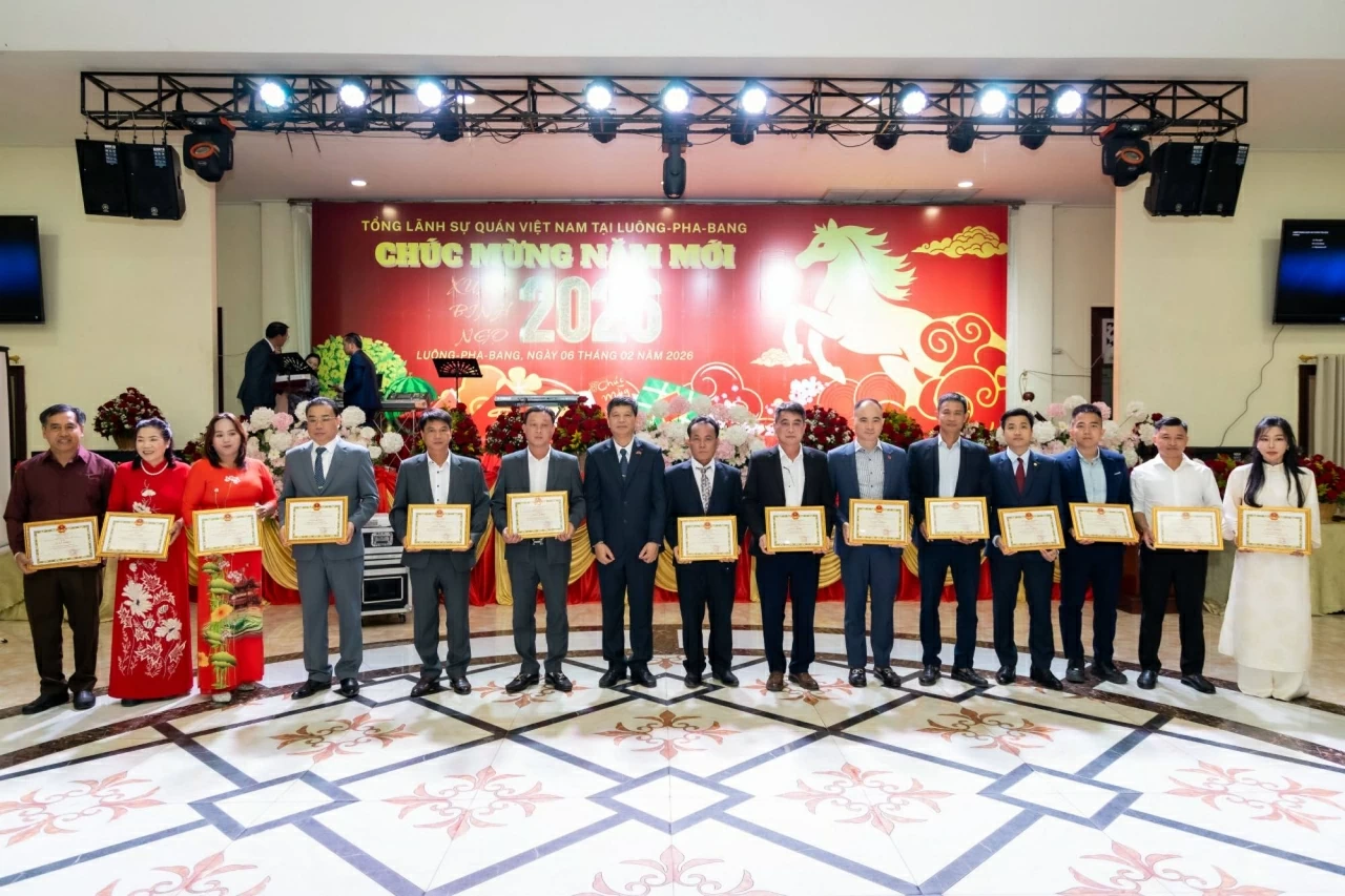 Vietnam Consulate General in Luang Prabang hosts diplomatic reception and community Tet 2026