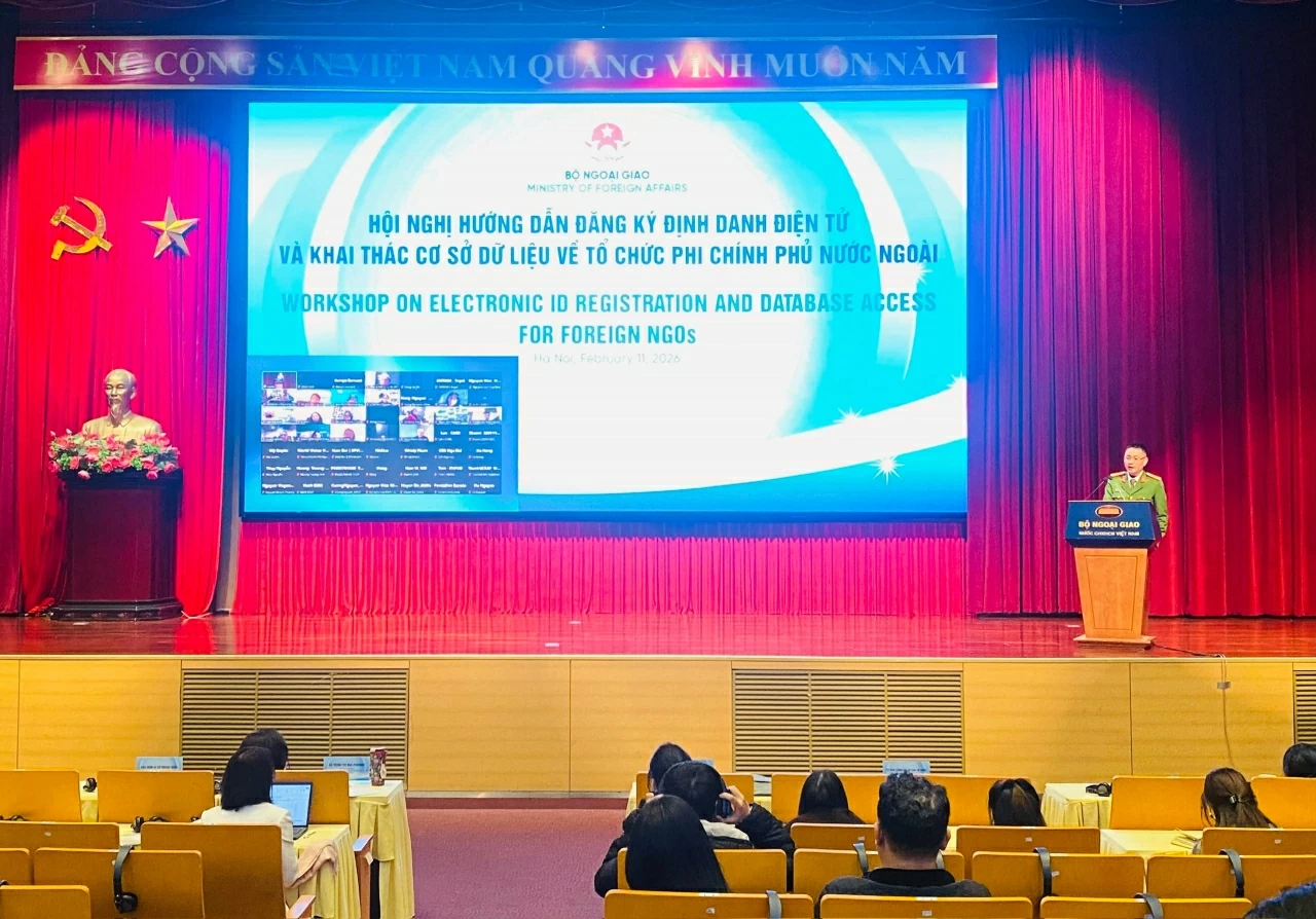 Workshop: Ministry of Foreign Affairs guides Electronic Identification Registration and Database Utilization for foreign NGOs