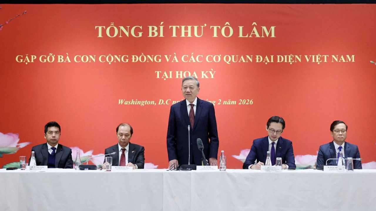 General Secretary To Lam meets with representatives of Vietnamese community, agencies in US