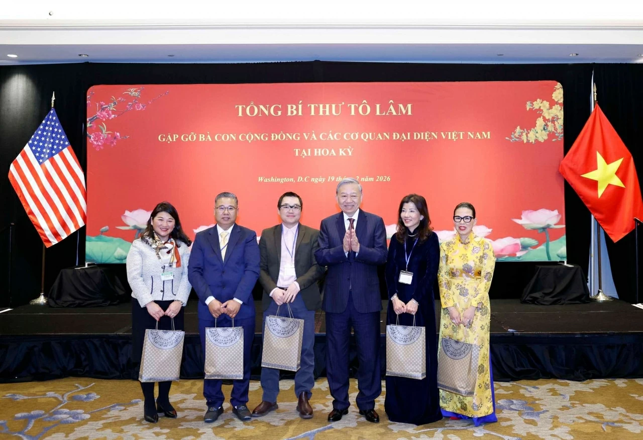 General Secretary To Lam meets with representatives of Vietnamese community, agencies in US