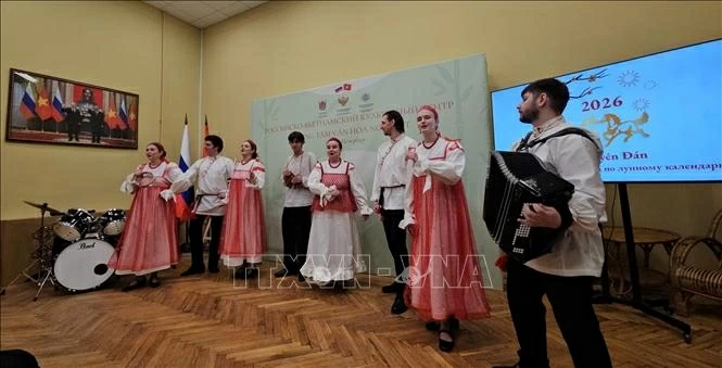 Warm homeland Tet at Herzen University