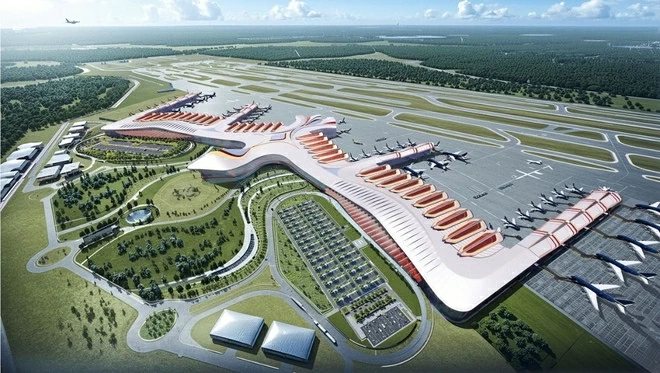 A graphic image of Terminal 2 of Phu Quoc International Airport. (Source: vneconomy.vn)
