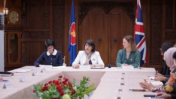 Launch ceremony held for logo marking five years of the ASEAN–UK Dialogue Partnership in Jakarta