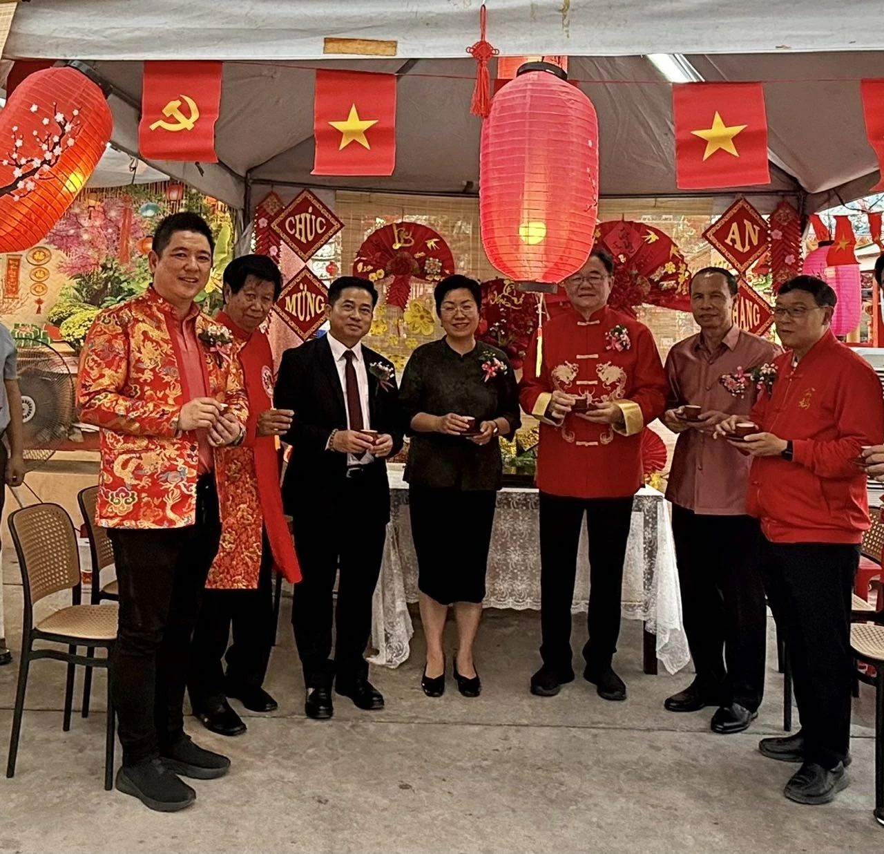 Vietnamese Lunar New Year Tet space shines at Lantern Festival in Khon Kaen, Thailand