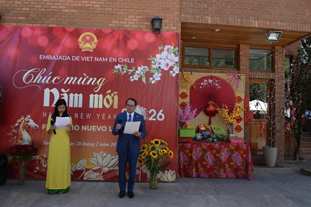 Vietnamese Embassy in Chile celebrates Lunar New Year, marks 55 years of diplomatic ties Vietnamese Embassy in Chile celebrates Lunar New Year, marks 55 years of diplomatic ties