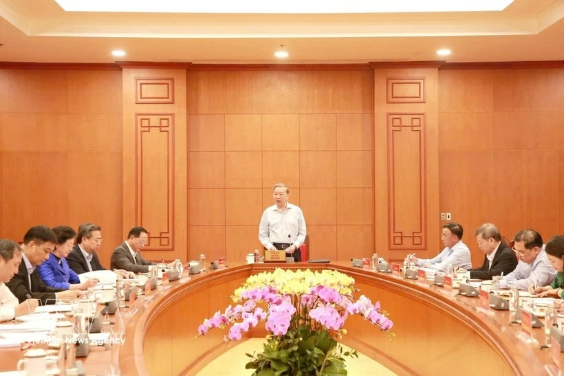 General Secretary To Lam holds working session with Party Central Committees Office