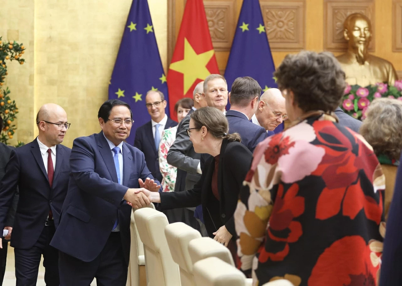Prime Minister Pham Minh Chinh receives EU Ambassadors and Charges d'Affaires in Vietnam Prime Minister Pham Minh Chinh receives EU Ambassadors and Charges d'Affaires in Vietnam