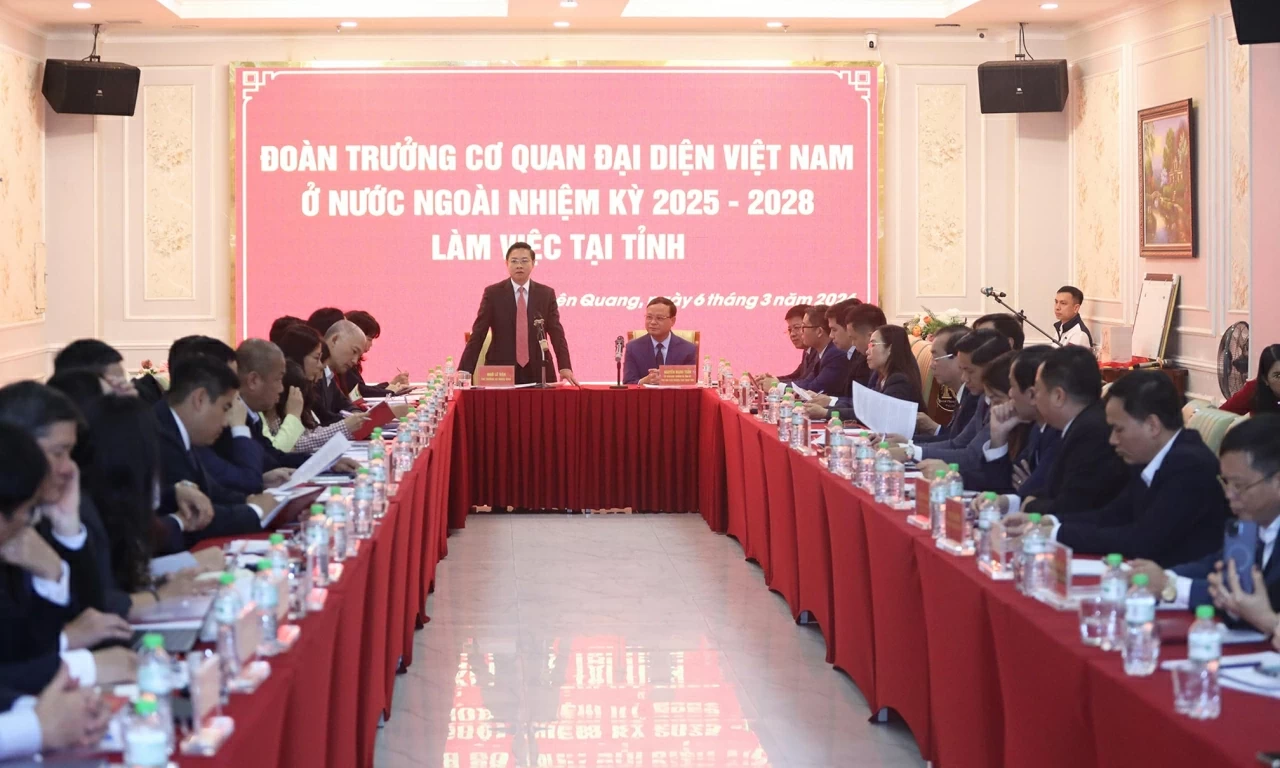 Heads of Vietnamese Representative Missions work with Tuyen Quang and Phu Tho provincial leaders
