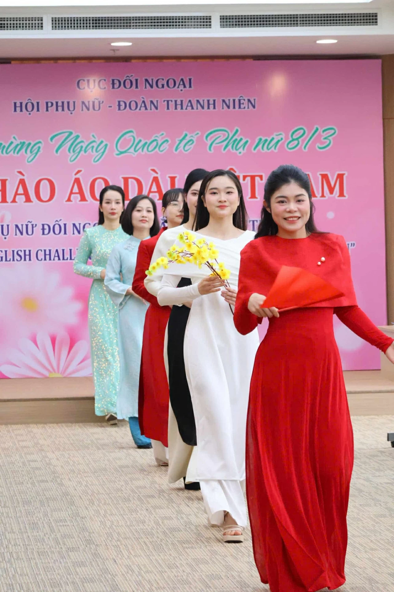 MPS's Department of Foreign Relations showcases Ao Dai on International Women's Day