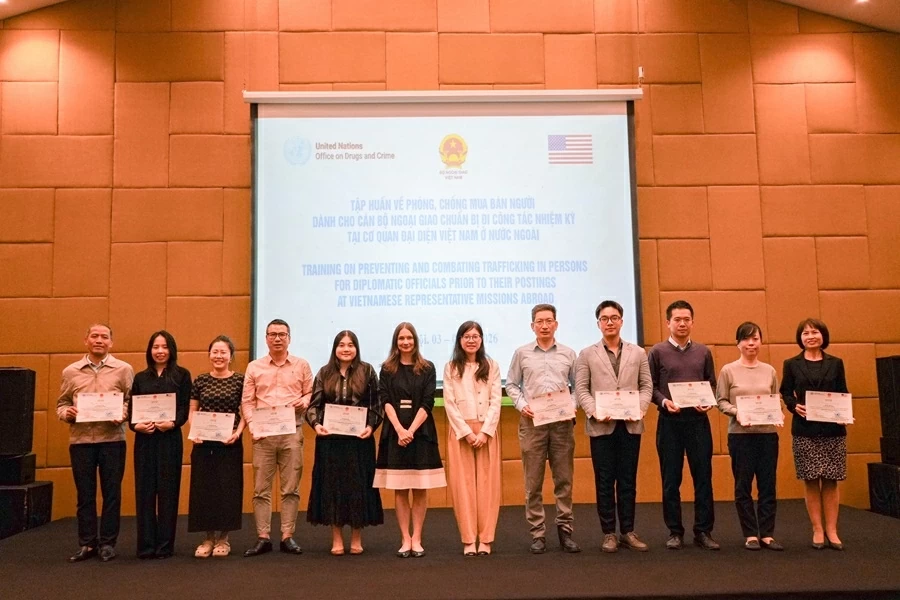 Training on combating human trafficking for diplomats preparing for overseas assignments