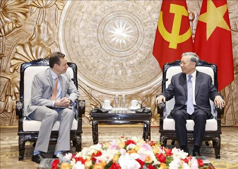 General Secretary To Lam receives President and CEO of US&rsquo;s GE Vernova