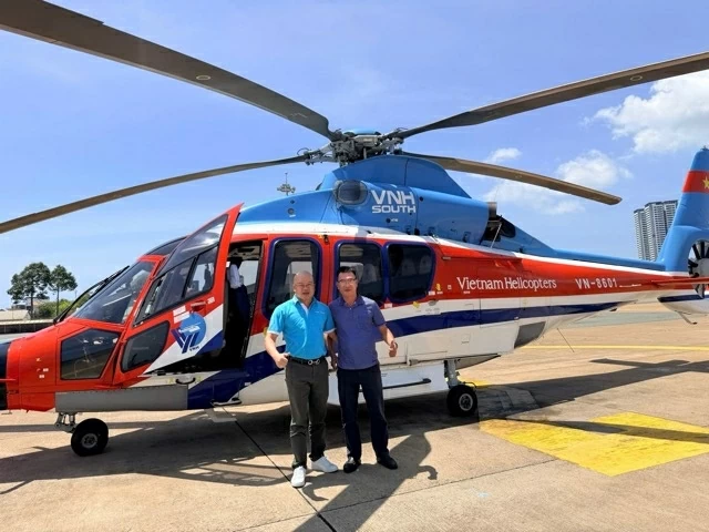 Experience helicopter tours over Ho Chi Minh City and Vung Tau