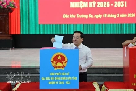 Voters in Truong Sa special zone join nationwide election day