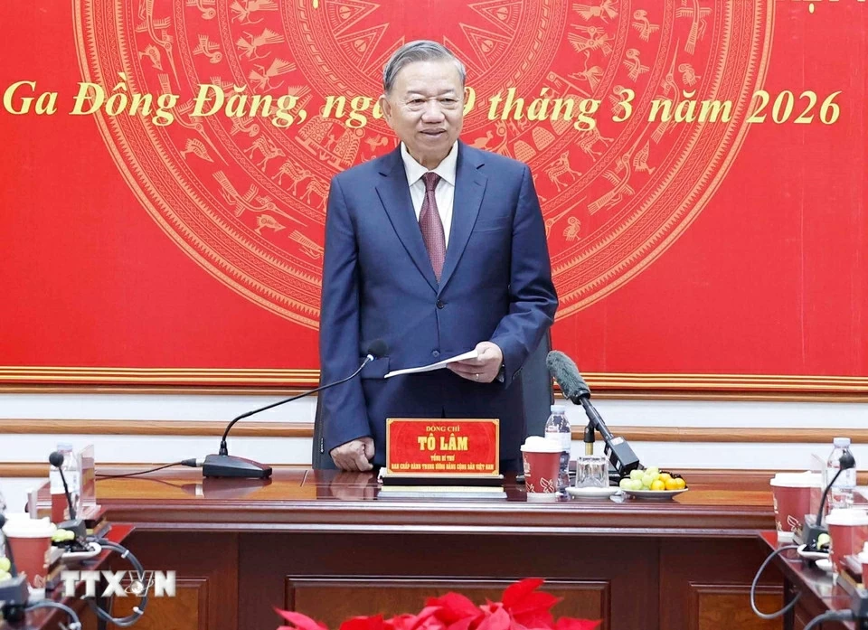 Party General Secretary To Lam chairs a meeting on Vietnam-China railway connection