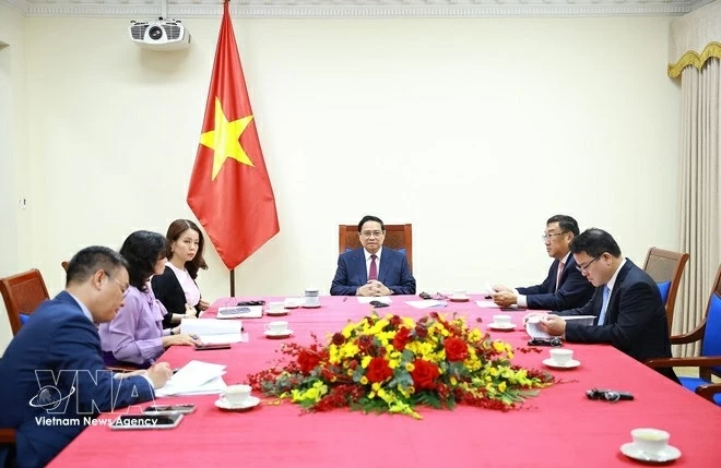 Prime Minister Pham Minh Chinh holds phone talks with Algerian counterpart Sifi Ghrieb to strengthen bilateral ties Prime Minister Pham Minh Chinh holds phone talks with Algerian counterpart Sifi Ghrieb to strengthen bilateral ties
