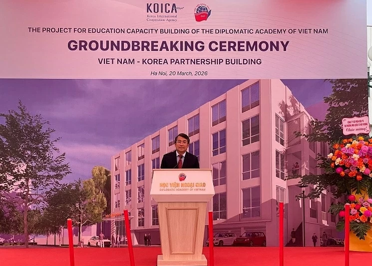 Groundbreaking ceremony for the Diplomatic Academy's International Hall: A symbol of trust and strong Vietnam-RoK friendship