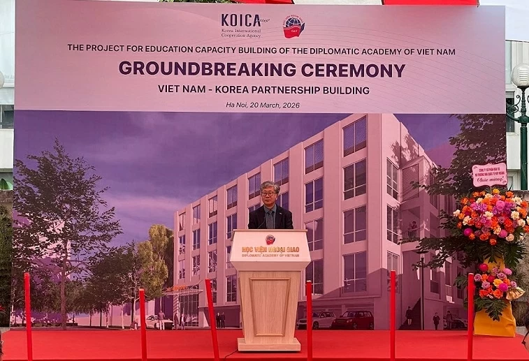 Groundbreaking ceremony for the Diplomatic Academy's International Hall: A symbol of trust and strong Vietnam-RoK friendship