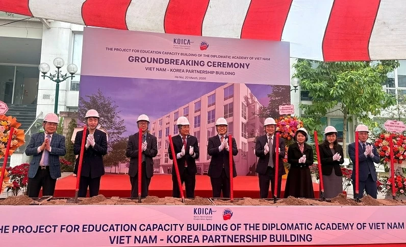 Groundbreaking ceremony for the Diplomatic Academy's International Hall: A symbol of trust and strong Vietnam-RoK friendship