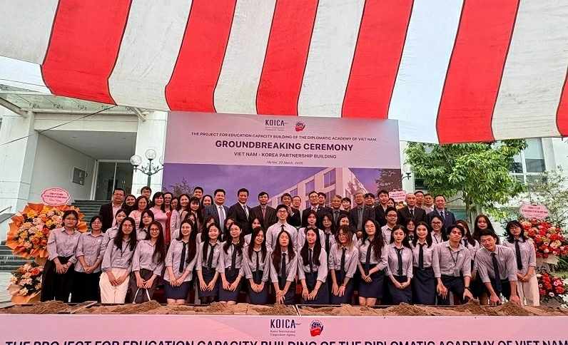Groundbreaking ceremony for the Diplomatic Academy's International Hall: A symbol of trust and strong Vietnam-RoK friendship