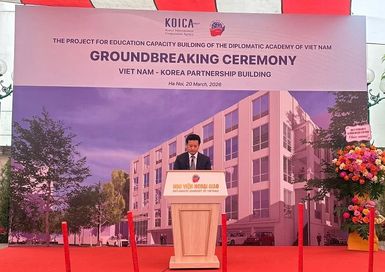 Groundbreaking ceremony for the Diplomatic Academy's International Hall: A symbol of trust and strong Vietnam-RoK friendship