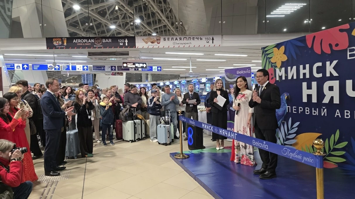 Inauguration of the first regular flight connecting Belarus and Vietnam Inauguration of the first regular flight connecting Belarus and Vietnam