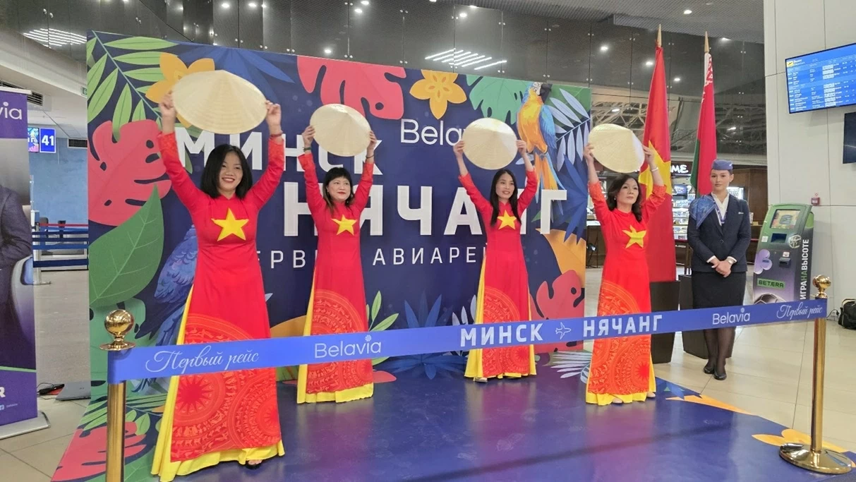 Inauguration of the first regular flight connecting Belarus and Vietnam Inauguration of the first regular flight connecting Belarus and Vietnam