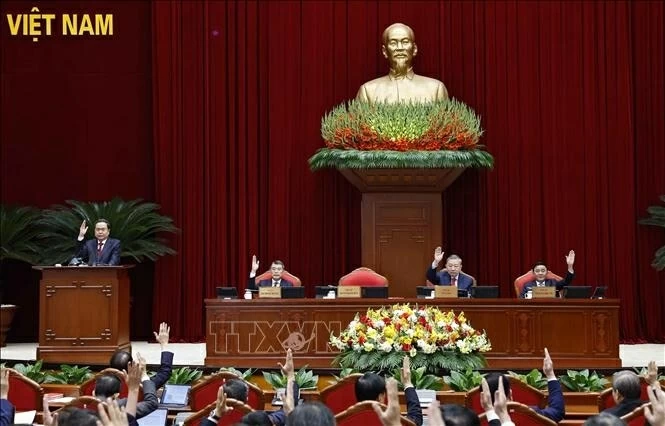 Second plenum of 14th Party Central Committee convenes in Hanoi Second plenum of 14th Party Central Committee convenes in Hanoi