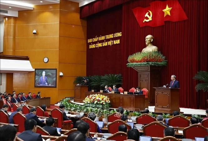Second plenum of 14th Party Central Committee convenes in Hanoi Second plenum of 14th Party Central Committee convenes in Hanoi