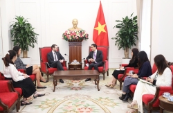 Deputy Minister Dang Hoang Giang meets with UK Ambassador Iain Frew to discuss ASEAN-UK cooperation