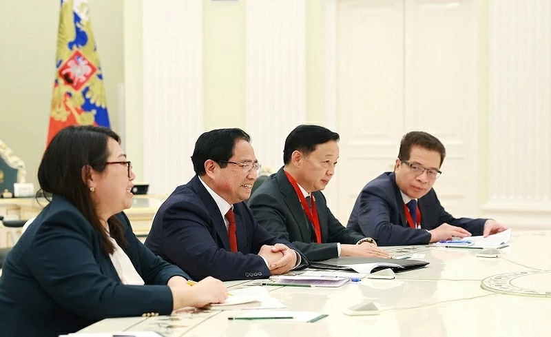 Prime Minister Pham Minh Chinh meets Russian President Vladimir Putin in Moscow Prime Minister Pham Minh Chinh meets Russian President Vladimir Putin in Moscow