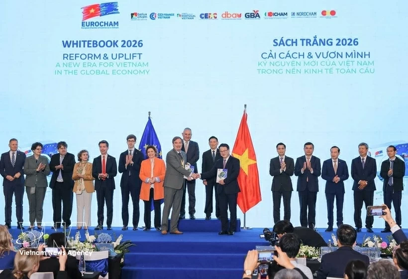 Deputy PM Ho Duc Phoc welcomes EU Commissioner for International Partnerships Jozef Síkela Deputy PM Ho Duc Phoc welcomes EU Commissioner for International Partnerships Jozef Síkela