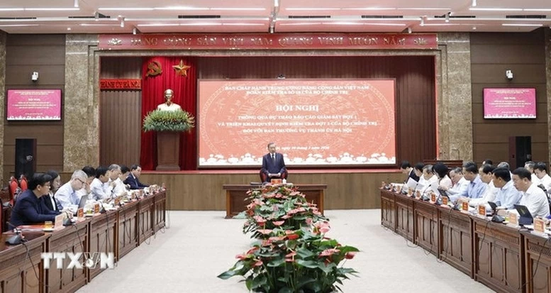 General Secretary To Lam: Hanoi Party Committee’s Standing Board must sustain high work tempo: