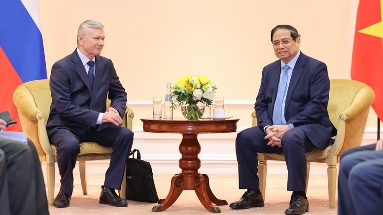 Prime Minister Pham Minh Chinh receives leaders of Russia–Vietnam Friendship Association, Russian War Veterans