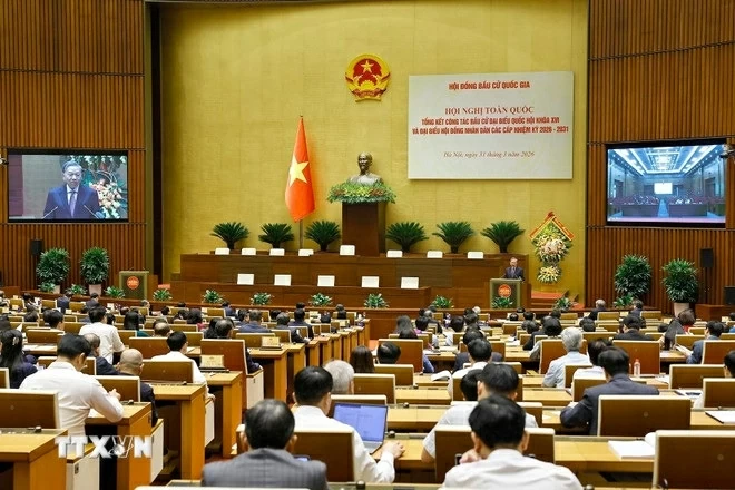 General Secretary To Lam attends national conference reviewing March general election