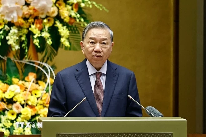 General Secretary To Lam attends national conference reviewing March general election