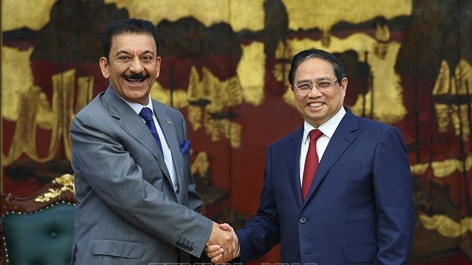 Prime Minister Pham Minh Chinh eceived Kuwaiti Ambassador Yousef Ashour Al-Sabbagh