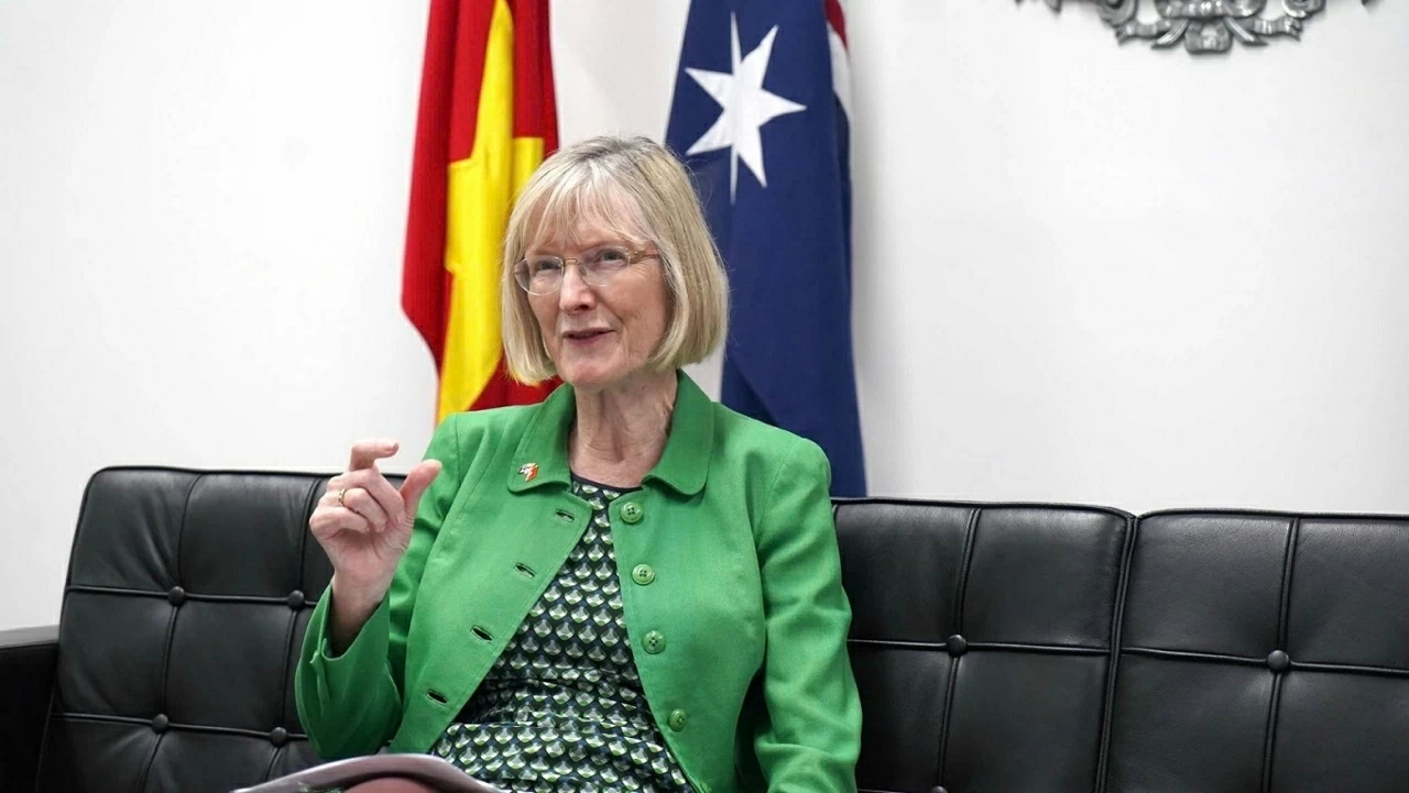 Australian Ambassador Gillian Bird congratulates Vietnamese leadership for the 2026-2031 term