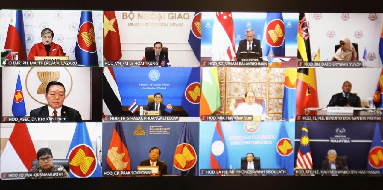 Second Special ASEAN Foreign Ministers’ Meeting on the Middle East convened online Second Special ASEAN Foreign Ministers’ Meeting on the Middle East convened online