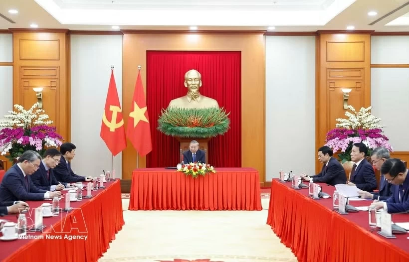 General Secretary, President To Lam holds phone talks with Japanese Prime Minister Takaichi Sanae