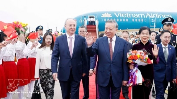 General Secretary, President To Lam arrives in Beijing, beginning state visit to China