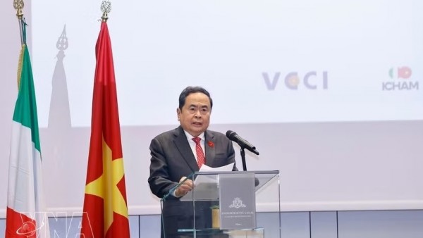 NA Chairman Tran Thanh Man attends policy dialogue on enhancing Vietnam–Italy cooperation