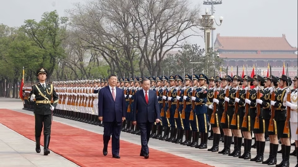 Welcome ceremony held for Party General Secretary, President To Lam in Beijing