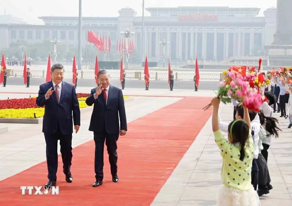 Welcome ceremony held for Party General Secretary, President To Lam in Beijing