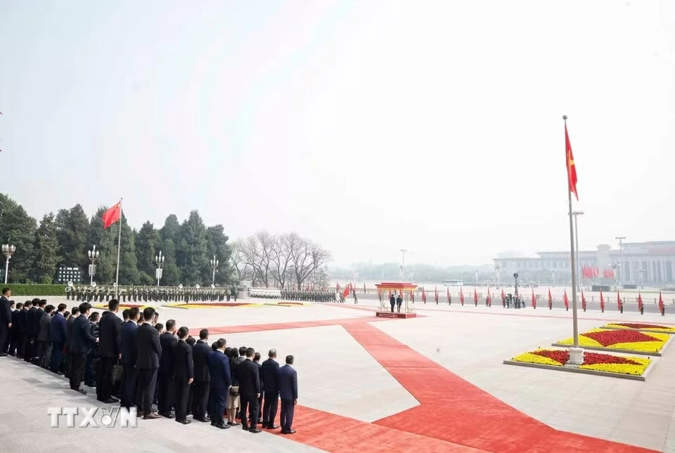Welcome ceremony held for Party General Secretary, President To Lam in Beijing