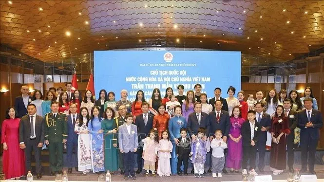 National Assembly Chairman Tran Thanh Man meets Vietnamese community in Turkey