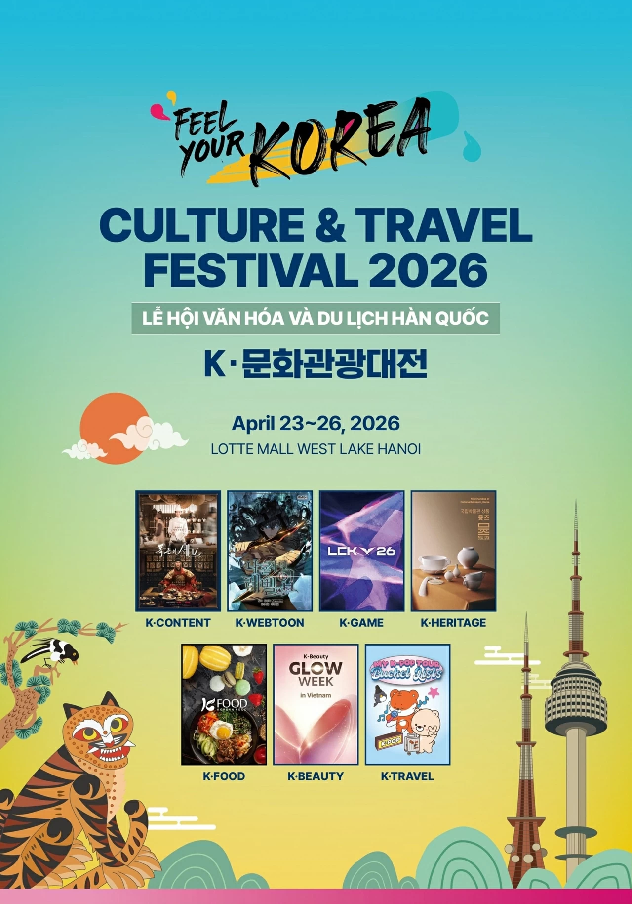 Korean Culture and Tourism Festival 2026 in Hanoi: Aiming to attract Vietnamese visitors to the land of kimchi Korean Culture and Tourism Festival 2026 in Hanoi: Aiming to attract Vietnamese visitors to the land of kimchi