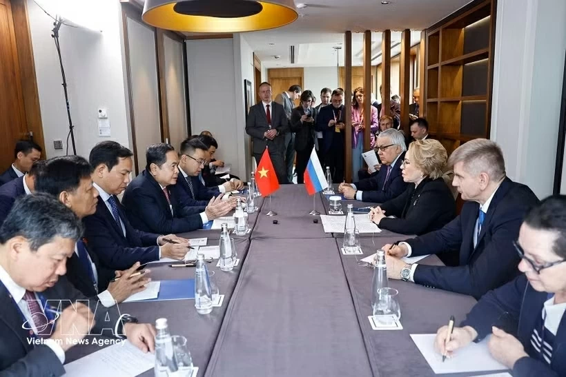 NA Chairman Tran Thanh Man meets with Speaker of Russia’s Federation Council in Istanbul