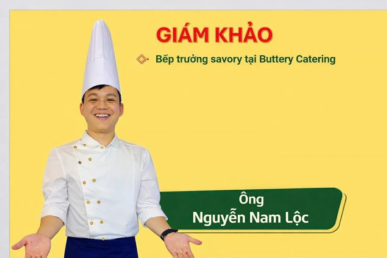 Judging panel of a culinary competition organized by the Ho Chi Minh City Department of Education and Training