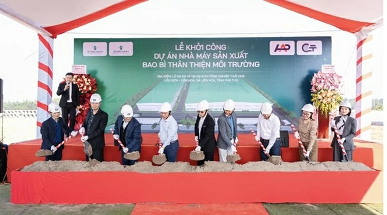 Lễ khởi công Dự án Nhà máy Sản xuất Bao bì Thân thiện Môi trường của CTCP Bao Bì Xanh Stavian
